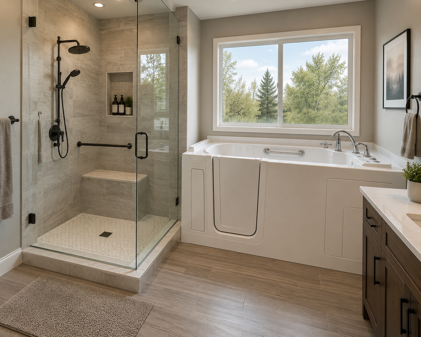 Walk-In Shower vs. Bathtub: Which Is Better for Aging in Place?
